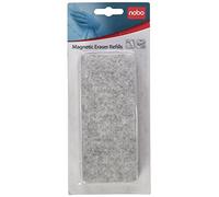 Nobo Effaceur Magnétique pour Tableaux Blancs, 34533421 & Recharges pour Effaceur Magnétique pour Tableaux Blancs, Lot de 10, 34534497
