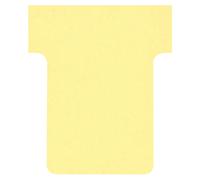 Nobo Fiche T1,5 jaune pour planning - lot de 100