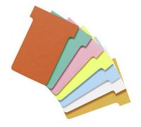 Nobo Fiche T2 jaune pour planning - lot de 100