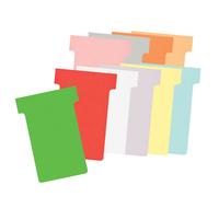 Nobo Fiches ''T'' planning Indice 2 - Blanc - Paquet de 100