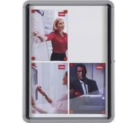 Nobo Glazed Case Internal tableau d'affichage Intérieure Blanc Aluminium
