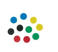 Nobo Jeu d'Aimants pour Tableau Blanc Magnétique, 13mm, Lot de 10, Couleurs Assorties, 1915290