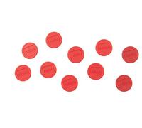 Nobo Jeu d'Aimants pour Tableau Blanc Magnétique, 13mm, Lot de 10, Rouge, 1915286