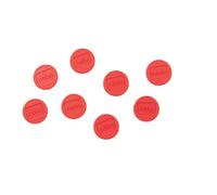 Nobo Jeu d'Aimants pour Tableau Blanc Magnétique, 20mm, Lot de 8, Rouge, 1901442