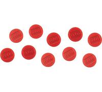 Nobo Jeu d'Aimants pour Tableau Blanc Magnétique, 32mm, Lot de 10, Rouge, 1915300