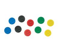 Nobo Jeu d'Aimants pour Tableau Blanc Magnétique, 38mm, Lot de 10, Couleurs Assorties, 1915318
