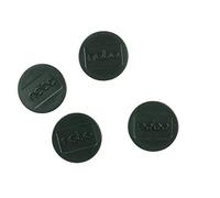 Nobo Aimant rond 38 mm - Noir - Lot de 4