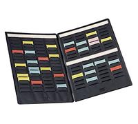 ACCO NOBO Mini planning à fiches T portable – 2 volets, 8 colonnes de 17 fentes, indice 1,5