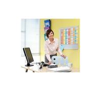 Nobo Kit Planning Annuel 13 Colonnes 32 Fentes, Inclus 5 Étuis De 100 Fiche T2, 100 Fiches T1, Kit De Fixation Murale