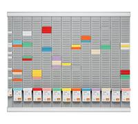 Nobo 12 Month T-Card Kit Tableau de planification Année