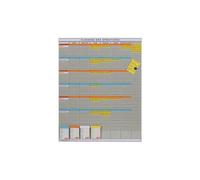 Nobo Kit Planning Hebdomadaire 8 Colonnes, 54 Fentes, 5 Colonne, 24 Fentes, 5 Étuis 100 Fiches T3