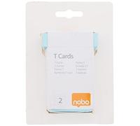 Nobo, Lot de 100 fiches T pour planning, Indice 2, Bleu clair, 2202006