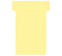 Fiches T standard 60 mm jaune le lot de 100