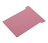 Nobo, Lot de 100 fiches T pour planning, Indice 2, Rose, 2002008