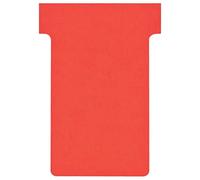 Nobo, Lot de 100 fiches T pour planning, Indice 2, Rouge, 2002003