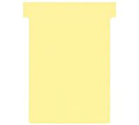 Fiches T standard 92 mm jaune le lot de 100