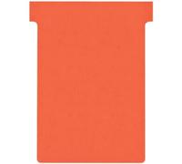 Nobo, Lot de 100 fiches T pour planning, Indice 3, Rouge, 2003003