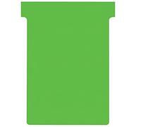 Fiches T standard 92 mm vert le lot de 100