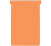 Nobo, Lot de 100 fiches T pour planning, Indice 4, Orange, 2004009