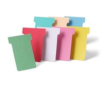 Nobo, Lot de 100 fiches T pour planning, Indice 4, Rose, 2004008