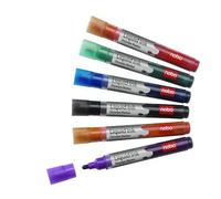 Nobo Marqueur Effaçable À Sec Liquid Ink, Pointe Ogive, Coloris Assortis, Lot De 6