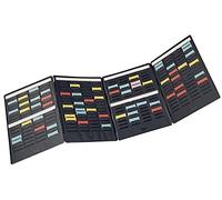 Set mini planning, (l)240 x (H)310 mm, en PVC, noir