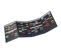 Nobo Mini planning à fiches T1,5 - 4 volets - Noir
