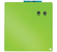 Nobo - Mini Tableau Magnétique Coloré Sans Cadre, Format Carré, Effaçable à Sec, Fixations Murales, Maison/Bureau, 360 x 360 mm, Vert, 1903773