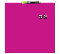Tableau mémo carré, (L)360 x (H)360 mm, rose vif