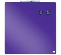 Nobo - Mini Tableau Magnétique Coloré Sans Cadre, Format Carré, Effaçable à Sec, Fixations Murales, Maison/Bureau, 360 x 360 mm, Violet, 1903897