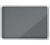 Nobo - Nobo79-Parent - Tableau d'Affichage Feutre Verrouillable, 8 x A4, Premium Plus, Gris, 1915329