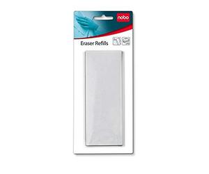 Nobo Patins de Rechange pour Effaceur de Tableau Blanc, Lot de 10, Surfaces Effaçables à Sec, 1901434