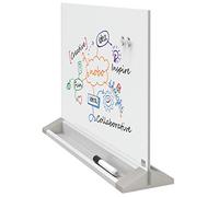 nobo® 1905265 Tableau mémo en verre Diamond - 58,4 x 44,1 x 5,5 cm, magnétique, blanc