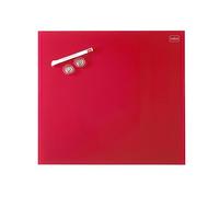 Nobo Tableau Magnétique Rouge En Verre Diamond 450x450, Conditionnement Retail
