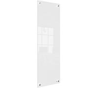 Nobo - Petit Tableau Effaçable Mural en Verre, Sans Cadre, 300 x 900 mm, 1 Feutre Effaçable Inclus, Blanc, 1915604