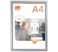 Porte-affiche mural Impression Pro, A4, argent