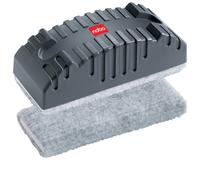 Nobo Recharges de brosse magnétique pour tableau blanc - Feutre gris - Lot de 10