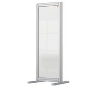 Nobo Séparateur de bureau en acrylique transparent, Barrière de protection et de distanciation sociale autonome, Système de protection et d'écran, Premium Plus 400x1000mm 1915494