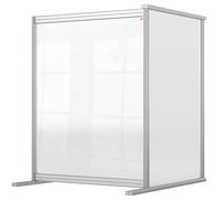 Nobo Séparateur de bureau en acrylique transparent, Barrière de protection et de distanciation sociale autonome, Système de protection et d'écran, Premium Plus 800x1000mm 1915497