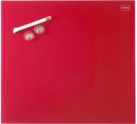 nobo Table magnétique en verre Diamond, (L)300 x (H)300 mm, rouge