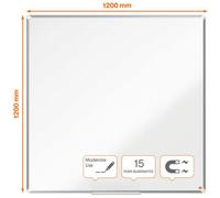 ACCO NOBO Tableau blanc Premium Plus NanoClean 120 x 120 cm blanc magnétique
