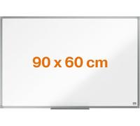 ACCO NOBO – Tableau blanc en acier laqué Essence – Magnétique – 90 x 60 cm – Cadre aluminium – Blanc
