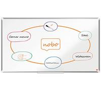Tableau blanc laqué Premium 16/9e H69 x L122 cm Nobo