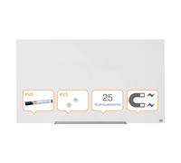 Nobo - Tableau en verre Impression Pro 1260 x 711 mm blanc, magnétique