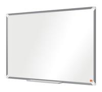 Nobo Tableau blanc émaillé Premium Plus - L.90 x H.60 cm - Magnétique - Cadre Aluminium