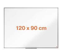 ACCO NOBO Tableau blanc émaillé Essence 120 x 90 cm magnétique cadre aluminium porte-marqueur inclus