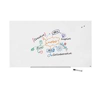 ACCO NOBO Tableau blanc Impression Pro en verre 190 x 100 cm magnétique porte-marqueurs amovible