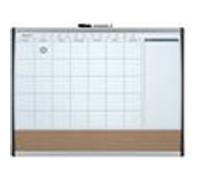Tableau mixte magnétique liège 58,5 x 43 cm avec calendrier mensuel Nobo