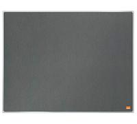 Nobo Tableau d'Affichage Feutre, 600 x 450 mm, Bords Fins, Système de Fixation InvisaMount, Impression Pro, Gris, 1915219