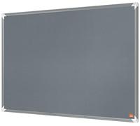 Nobo Tableau d'affichage feutre Premium Plus 90 x 60 cm Cadre aluminium Montage par les coins Gris